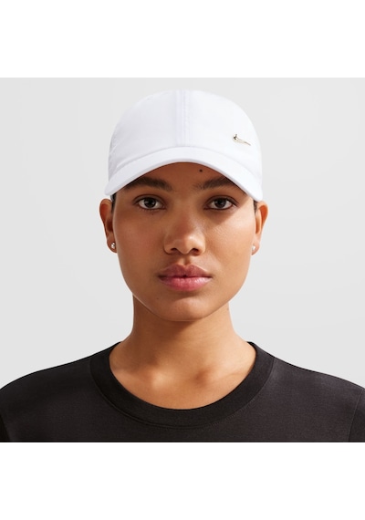 Nike Dri-fit Club Cap Gold Swoosh Ayarlanabilir Unisex Şapka Beyaz