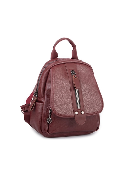Nas Bag Kadın Sırt Çantası Ve Omuz Çantası Dönüştürülebilir Tasarımlı Ürün Bordo Victoria