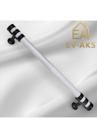 Reis Kulp Nesli Model Alüminyum Metal Dolap Çekmece Kulpu Beyaz - Siyah
