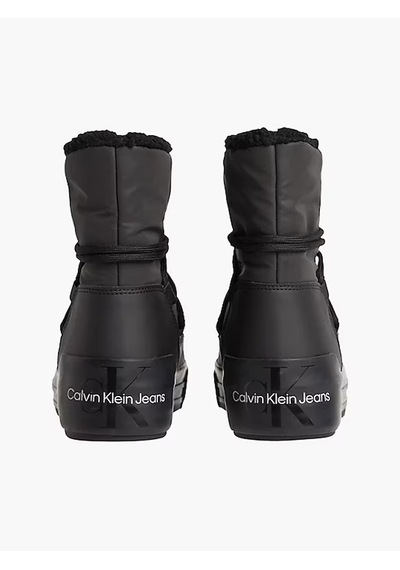 Calvin Klein Vulc Flatform Bold Snow Kadın Kar Botu Yw0yw00820 091 Sıyah