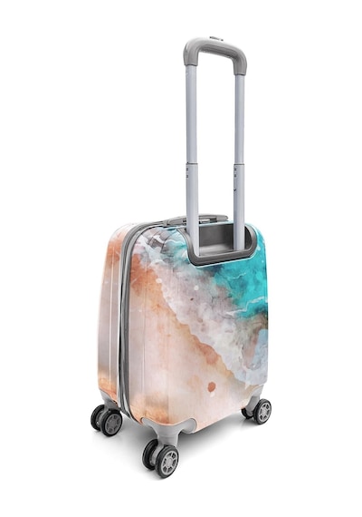 Coral High Renkli Desenli Mini Kabin Boy Valiz 40cm 16764 Çok Renkli