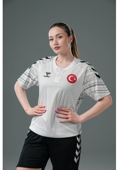 Hummel Milli Takım Line Kamp Tişört Beyaz