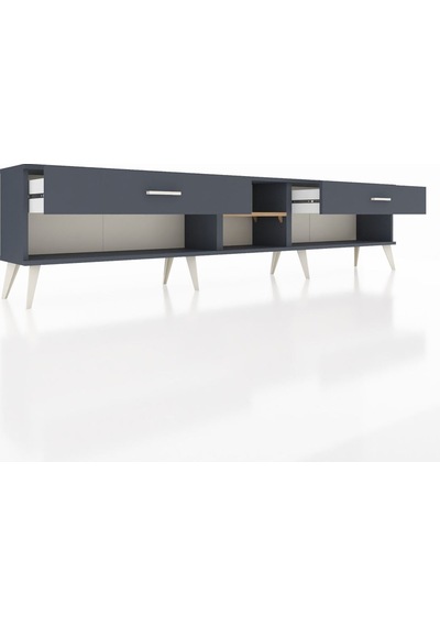 Arges Tv Ünitesi Tek Raflı 2 Çekmeceli 220x30x51 Antrasit-çam/antrasit Atlas Çam/antrasıt - Antrasıt Arges Tv Ünitesi Tek Raflı 2 Çekmeceli 220x30x51 Antrasit-çam/antrasit Atlas Çam/antrasıt - Antrasıt