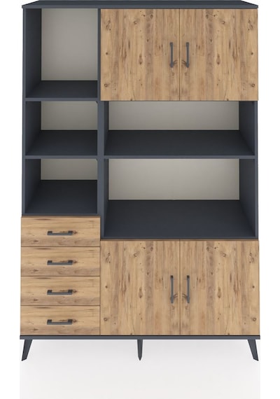 Hyperion Dolap 8 Raflı 4 Çekmeceli 4 Kapaklı 132x44x195 Antrasit-çam/çam Atlas Çam/atlas Çam - Antrasıt Hyperion Dolap 8 Raflı 4 Çekmeceli 4 Kapaklı 132x44x195 Antrasit-çam/çam Atlas Çam/atlas Çam - Antrasıt