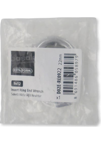 Ceta Form 22mm Yıldız Tork Anahtar Ucu 9x12mm D02e-re0922