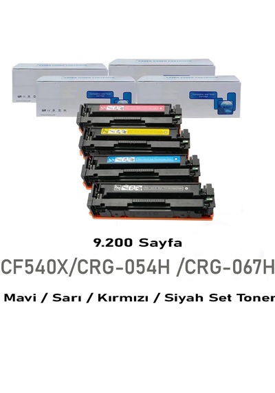 Ht-cf540x-set Hp 4 Renk Cmyk Uyumlu Toner