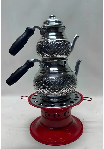 Desenli Aliminyum Takım Demlik