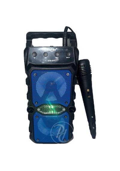 Karaoke Bluetooth Hoparlör Taşınabilir Kablosuz Usb Subwoofer Rgb Işık Fm Sd Mikrofonlu Ses Bombası