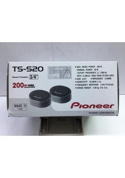 Pıoneer Ts-S20 20 Mm Dome Tweeter 200 Watt Maximum Power