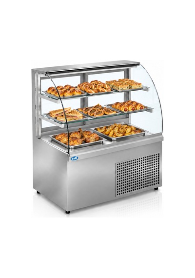 Öztiryakiler Sıcak Bombe Camlı Teşhir Dolabı 120 Cm 290 Litre