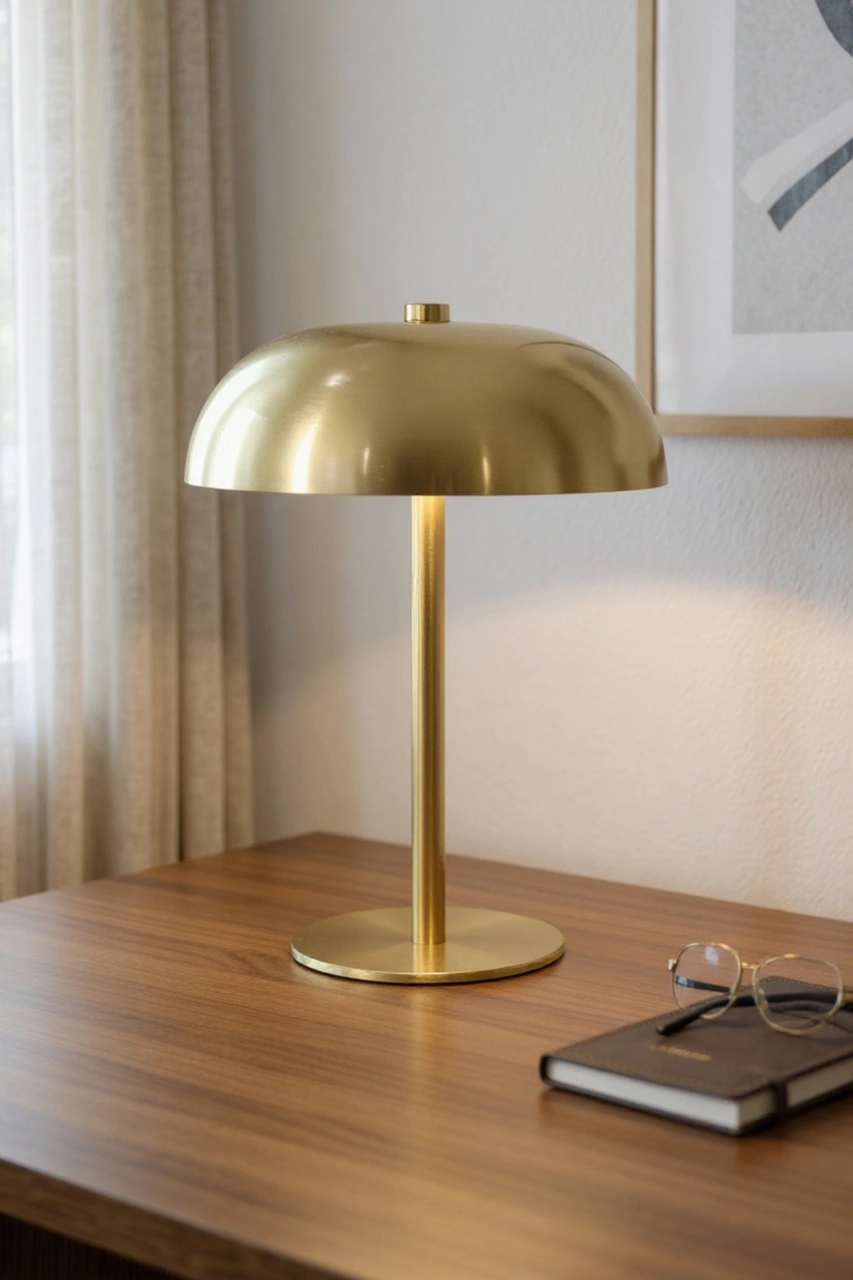 Lumi Gold Dokunmatik Dekoratif Abajur Gold