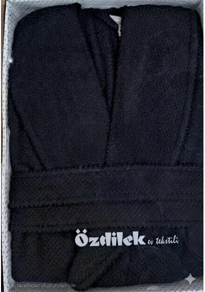 Colored Avm Siyah Şalyaka Bornoz Xxl Tekil Ürün