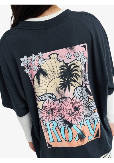 Roxy Talloversize Washed Kadın T-shirt-erjzt06081 Siyah