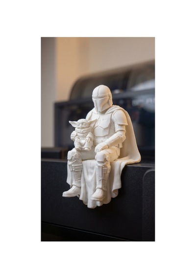 Mandalorian Ve Grogu Figürü Dekoratif Raf Ve Masaüstü Biblo