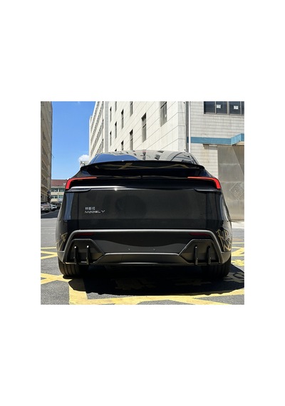 Red Lion Parts Tesla Model Y Juniper 2025-2026+ Uyumlu Mat Siyah Arka Difüzör Yan Ekleri 2'li Set