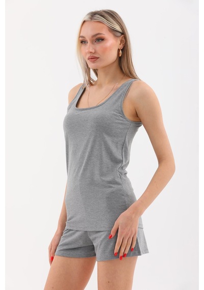 Penyebizden Extra Yumuşak Viskon Atlet Home&outdoor-gri Melanj