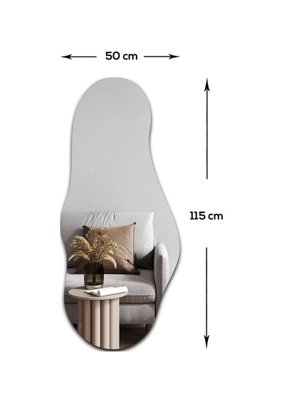 Salon Duvar Aynası Düz Ayna Havana Ayna 50cm X 115cm Düz Ayna