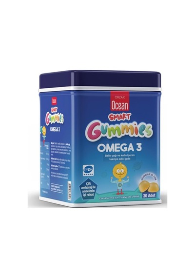 Ocean Smart Gummies Omega 3 Çiğnenebilir 30 Adet Gel Form