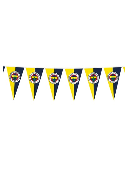 Fenerbahçe Parti Seti 34 Parça 8 Tabak 8 Bardak 16 Peçete + 10'lu Flama Bayrak 2.90 Metre Doğum Günü Süsleri