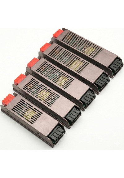12v Premium Gold Serisi Ultra Slim Sessiz Led Trafosu Cata Metal Kasa, Fansız Tasarım, Klemensli Şerit Led Adapt