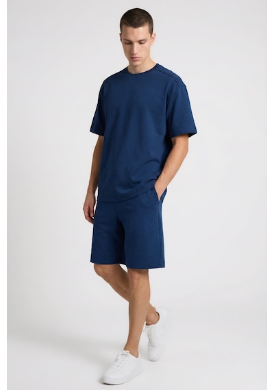 Parlament Oversize Fit Basic Erkek Şort Takım - 85292 Lacivert
