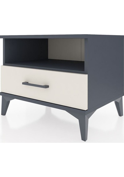 Hyperion Komodin Tek Raflı Tek Çekmeceli 60x44x48 Antrasit-ay... Antrasit