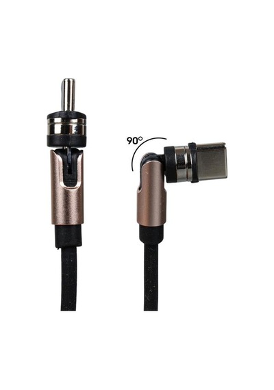 Powermaster Pm-25906 Siyah 3in1 Type C- Lightning- Micro Usb Manyetik Uç Taşınabilir Şarj Kablosu 1 Adet