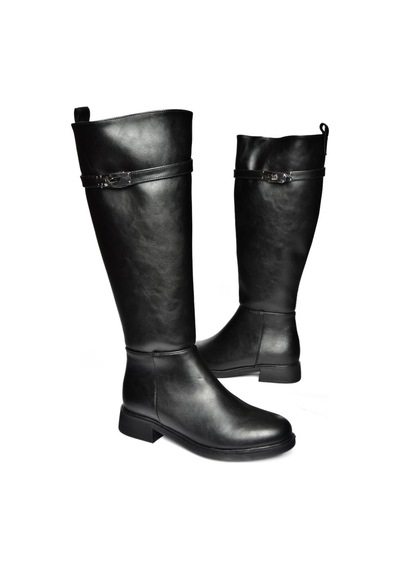 Fox Shoes R312225309 Siyah Klasik Kadın Çizme Siyah