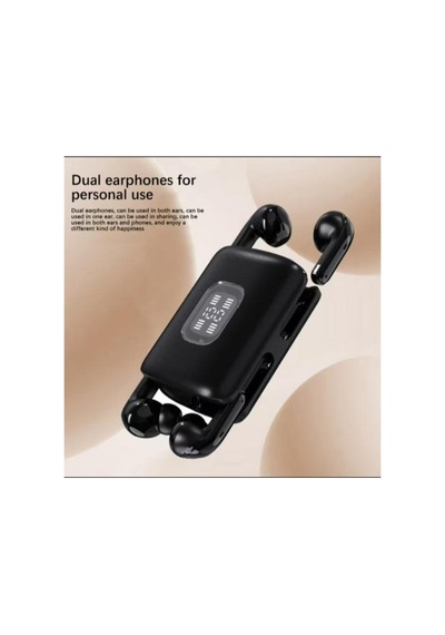 K02 Ultra Uzun Pil Ömrü Yüksek Kaliteli Çifft Bluetooth Oyuncu Kulaklığı Su Geçirmez Siyah