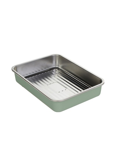 Paslanmaz Çelik Vakumlu Saklama Kabı,fırın Ve Kek Kabı 1900 Ml - Tarih Ayarlı Yeşil - 893843373 Yeşil