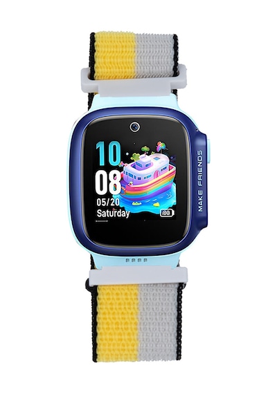 Kilifone - Huawei Watch Gt5 41mm 18mm Uyumlu - Kordon Çocuklara Özel Hasır Kordon - Krd-03 - Sarı - T36892