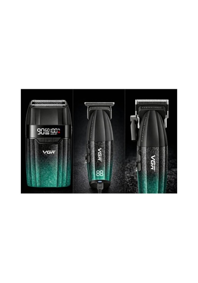 V-640 S3 Profesyonel Kablosuz Saç Ve Sakal Kesme Makinesi 3 İn 1 Tıraş Seti