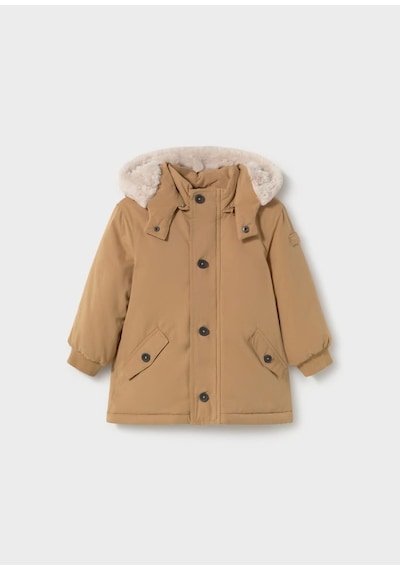 Mayoral Kışlık Erkek Bebek Kapşonlu Parka Mont Krem 18 Ay-3 Yaş-2898