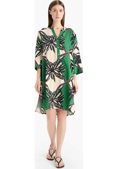DeFacto Regular Fit Desenli Plaj Elbisesi-Fall in Love D0452AX25SMGN512 DeFacto Regular Fit Desenli Plaj Elbisesi-Fall in Love D0452AX25SMGN512