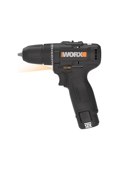 Worx Wx121 12volt/2.0ah Li-ion Çift Akülü Kömürsüz Profesyonel Şarjlı Darbeli Matkap + 5 Parça Aksesuar