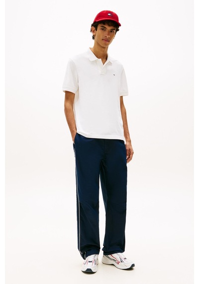 Tommy Hilfiger Tjm Erkek Regular Ess Beyaz Polo Yaka T-shirt-13676 Beyaz