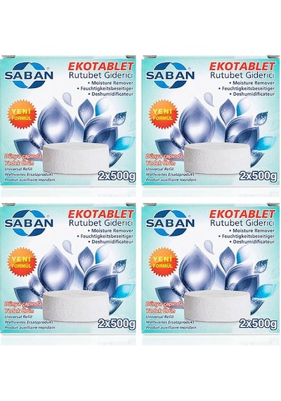 Nem Alıcı Rutubet Ve Küf Önleyici Yedek Tablet Lavanta 2x500 4'lü