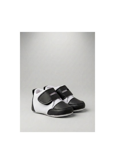 Pufien Bebek Ayakkabısı, Sneaker İlk Adım Ayakkabı, Bebek Patik, Cırt Cırtlı Siyah