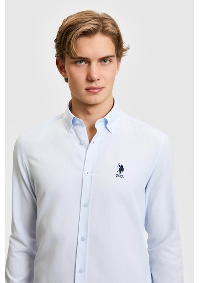 U.s. Polo Assn. Gox026y Açık Mavi Erkek Gömlek Pu-8946
