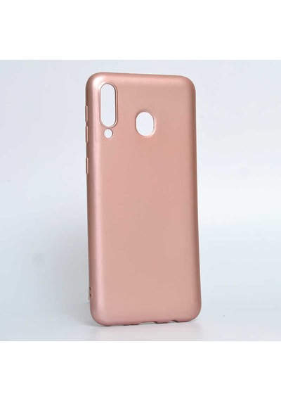 Galaxy M30 Kılıf Zore Premier Silikon Kapak Rose Gold