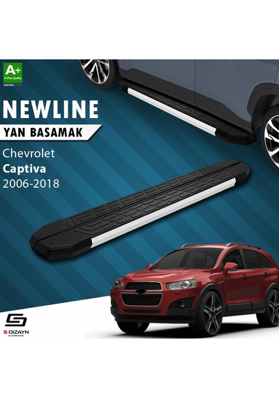 S-dizayn Chevrolet Captiva Newline Aluminyum Yan Basamak 183 Cm 2006-2018 A+ Kalite