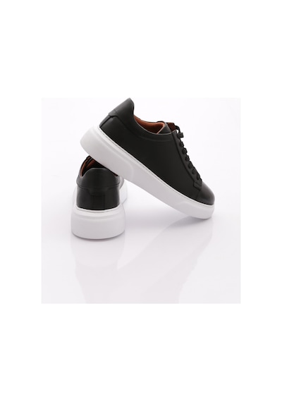 Dgn Leo Erkek Sneakers Ayakkabi Siyah Antik Beyaz