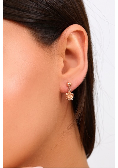 925 Ayar Gümüş Rose Gül Küpe - 12112201 Rose Gold