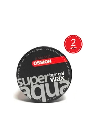 Morfose Ossion Super Aqua Hair Gel Wax Black 2 x 150 ML