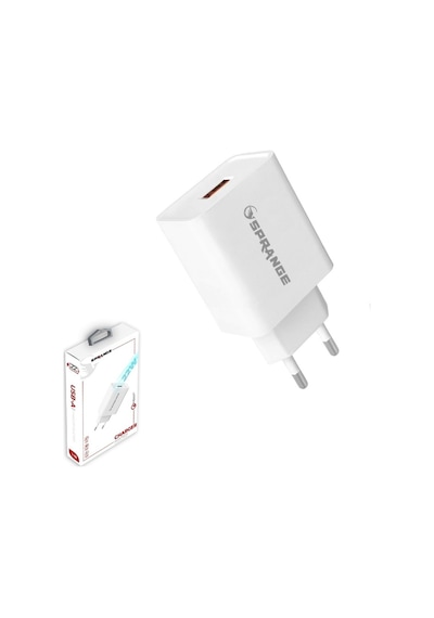 Q-40 Hızlı Şarj 5v-9v-12v 3a 23w Şarj Kafa Quick Fast Charge Usb Power Adapter
