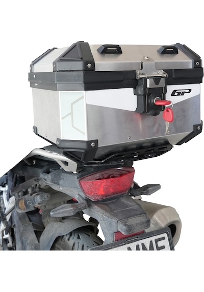 Gp Kompozit Base Universal 27 Lt Alüminyum Motosiklet Çantası Gri Diğer