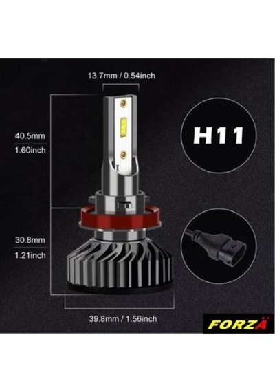 Ampul H8 H9 H11 H16 Led Xenon Csp Tip Mini Led Forza-lhp11