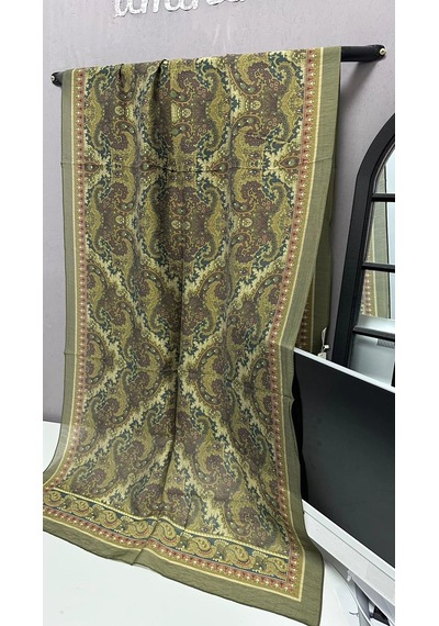 Aminenesil Modal İpek Şal Haki Renk 75217263
