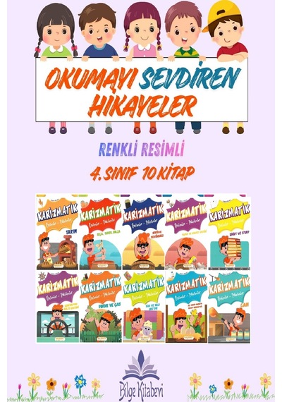 4.sınıf Okumayı Sevdiren Renkli Resimli Hikaye Seti 10 Kitap -3