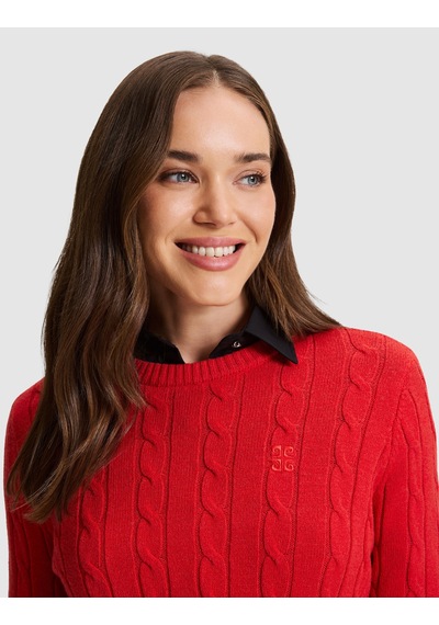 Pierre Cardin Kırmızı Regular Fit Kazak 50331418 Vr030